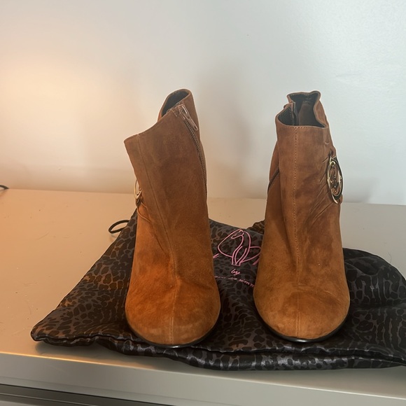 BABY PHAT authentic Size :7 1/2 Brown Suede Boots With Dust Bag No Box #Y2K - Picture 2 of 5
